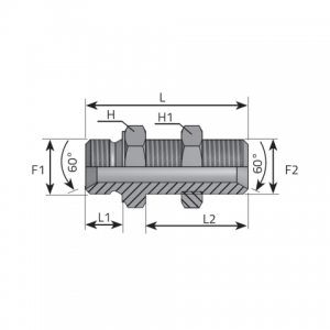 Bulkhead адаптер — AG-дюймовый / AG-дюймовый. (ANGG..P)